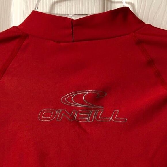 O’Neill Swim Body Shirt Performance Fit Ultraviolet Protection Short Sleeve Red - Picture 4 of 9